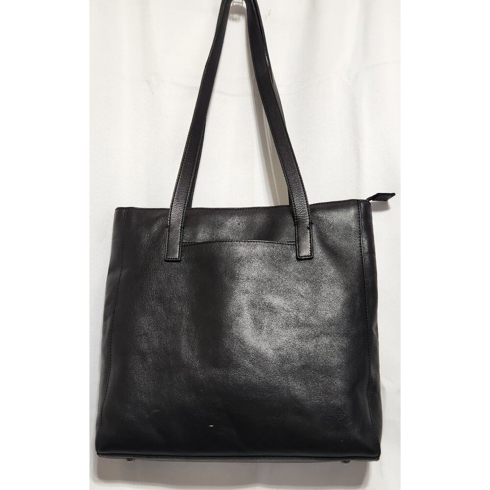 Patricia Nash Viana Tote Bag Leather Shoulder Handbag Blue Classic Purse Zipper